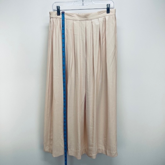 Jessica Howard Skirt Size 14 Women’s Pleated Mide Solid Elastic Pink Zip - Picture 2 of 11